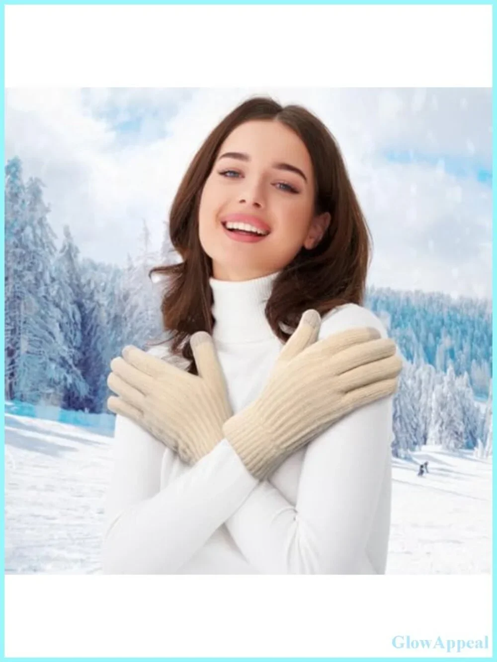 Women's Thermal Touchscreen Knit Gloves Fleece Liner Winter